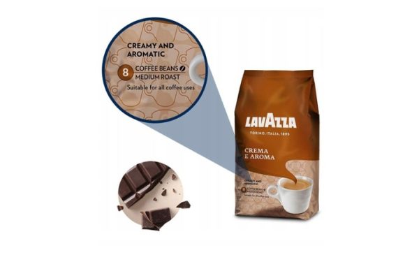 【kupić 3 dostać 1 za darmo】Kawa Ziarnista Lavazza Mieszana Crema e Aroma 1kg Ziarno Do Ekspresu - obrazek 2
